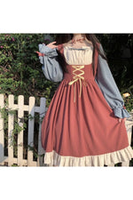 Mori Girl Long Sleeve Dress cottagecoreclothes
