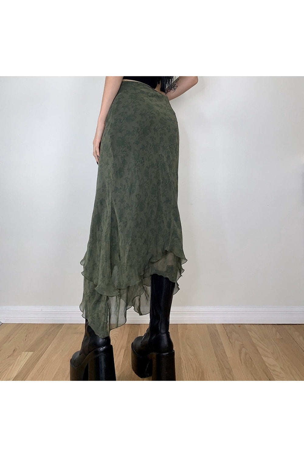 Goblincore High Waist Skirt cottagecoreclothes