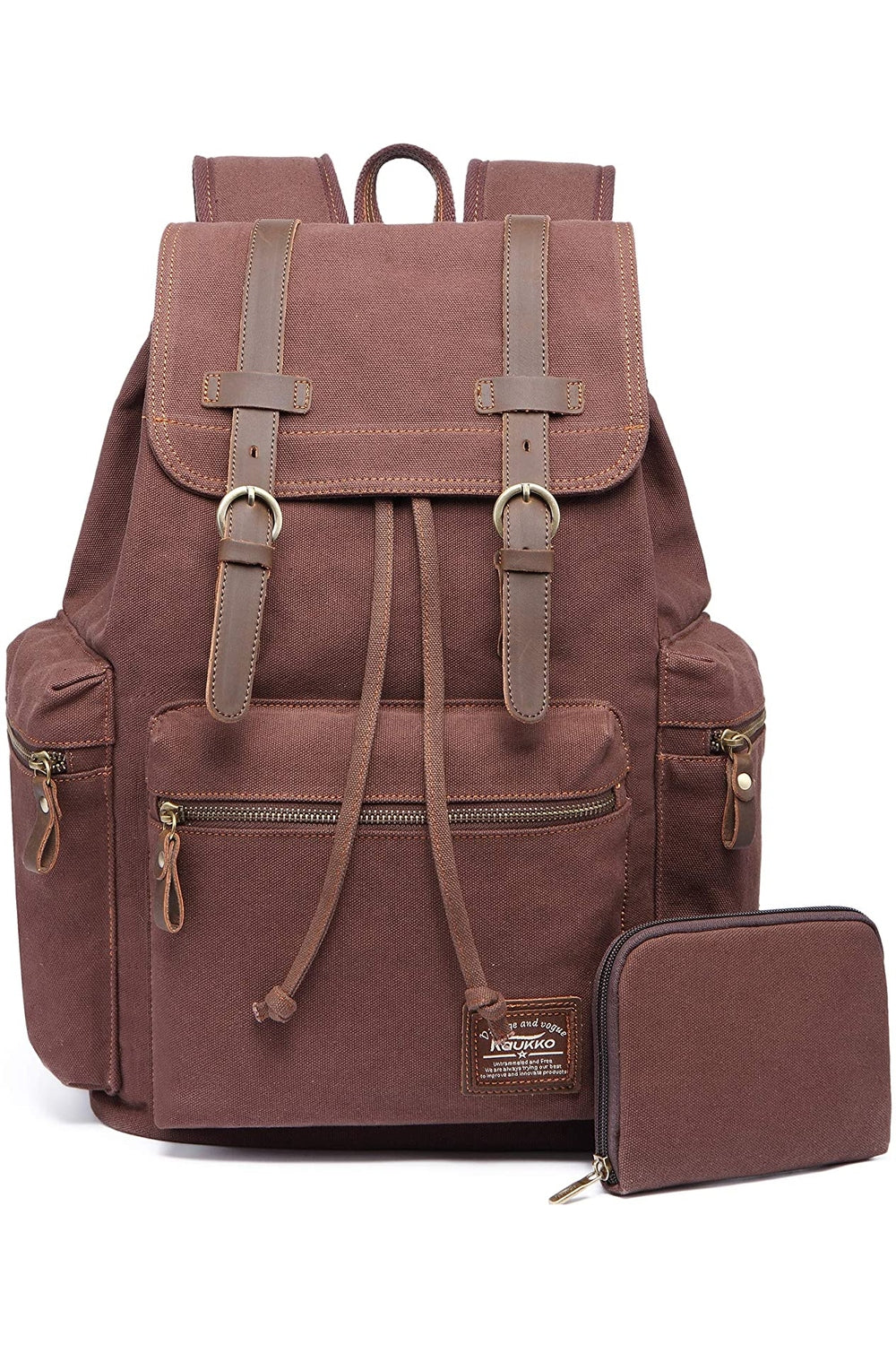 Goblincore Retro Canvas Backpack cottagecoreclothes