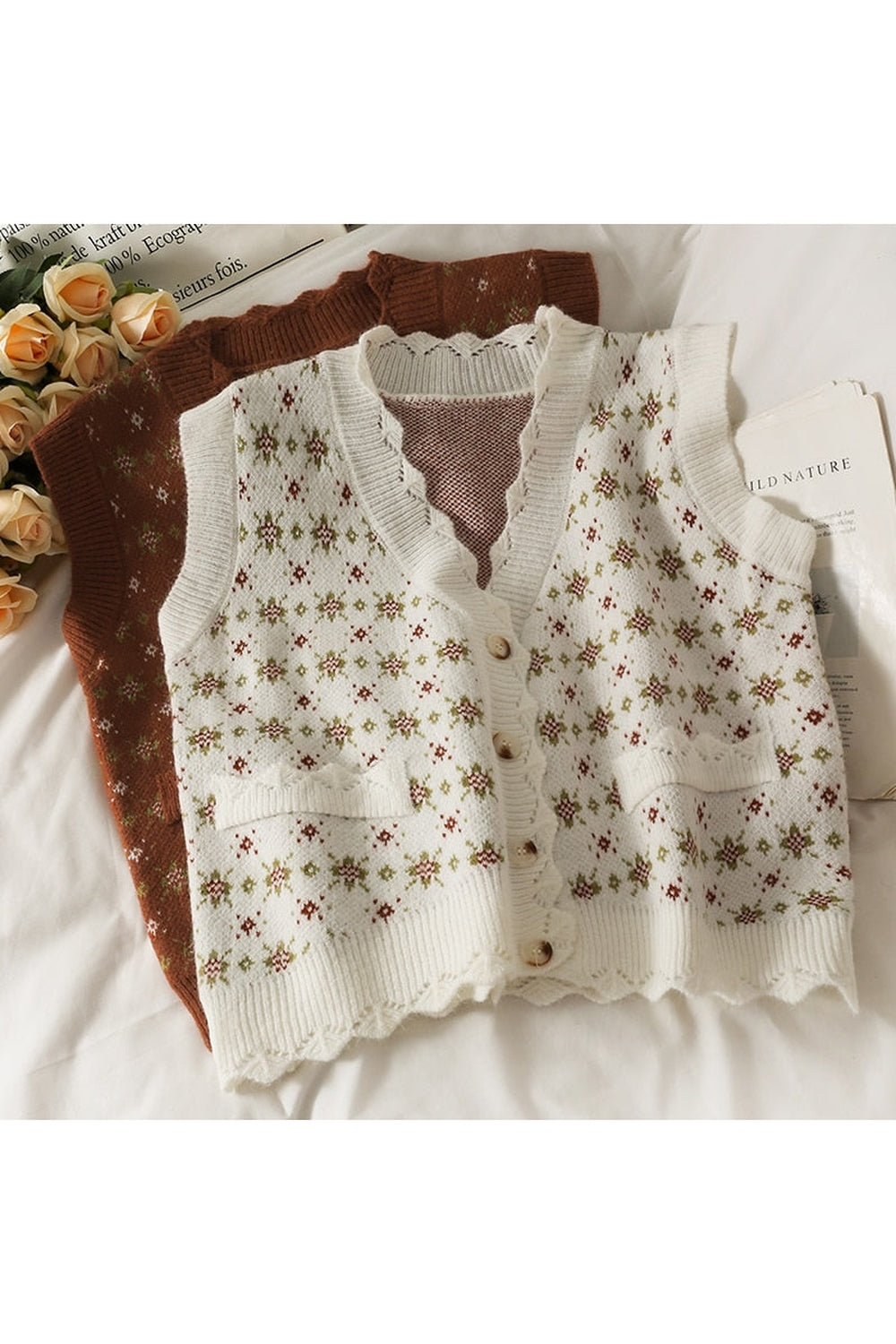 Vintage Retro Aesthetic Fall Sweater cottagecoreclothes