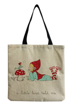 Mushroom Print Shopping Bag cottagecoreclothes