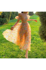 Vintage Aesthetic Midi Dress cottagecoreclothes