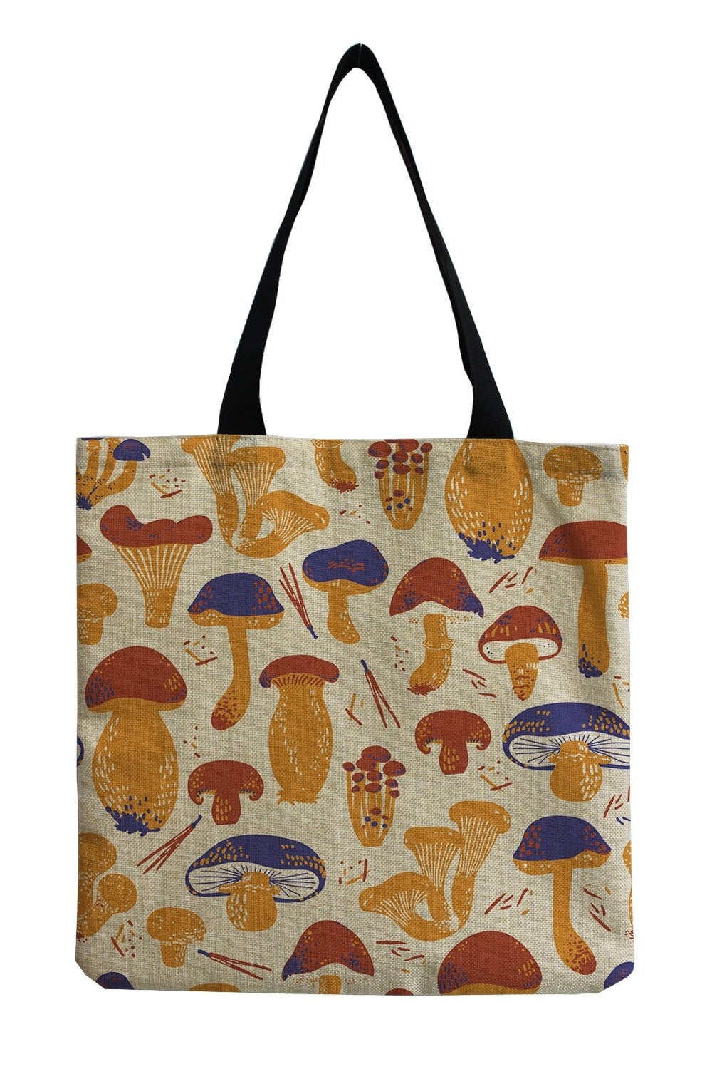 Mushroom Print Shopping Bag cottagecoreclothes