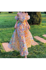 Vintage Aesthetic Midi Dress cottagecoreclothes