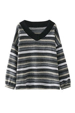 Goblincore Stripe Knit Fall Sweater cottagecoreclothes