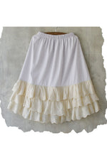 Mori Girl Solid White UnderSkirt cottagecoreclothes