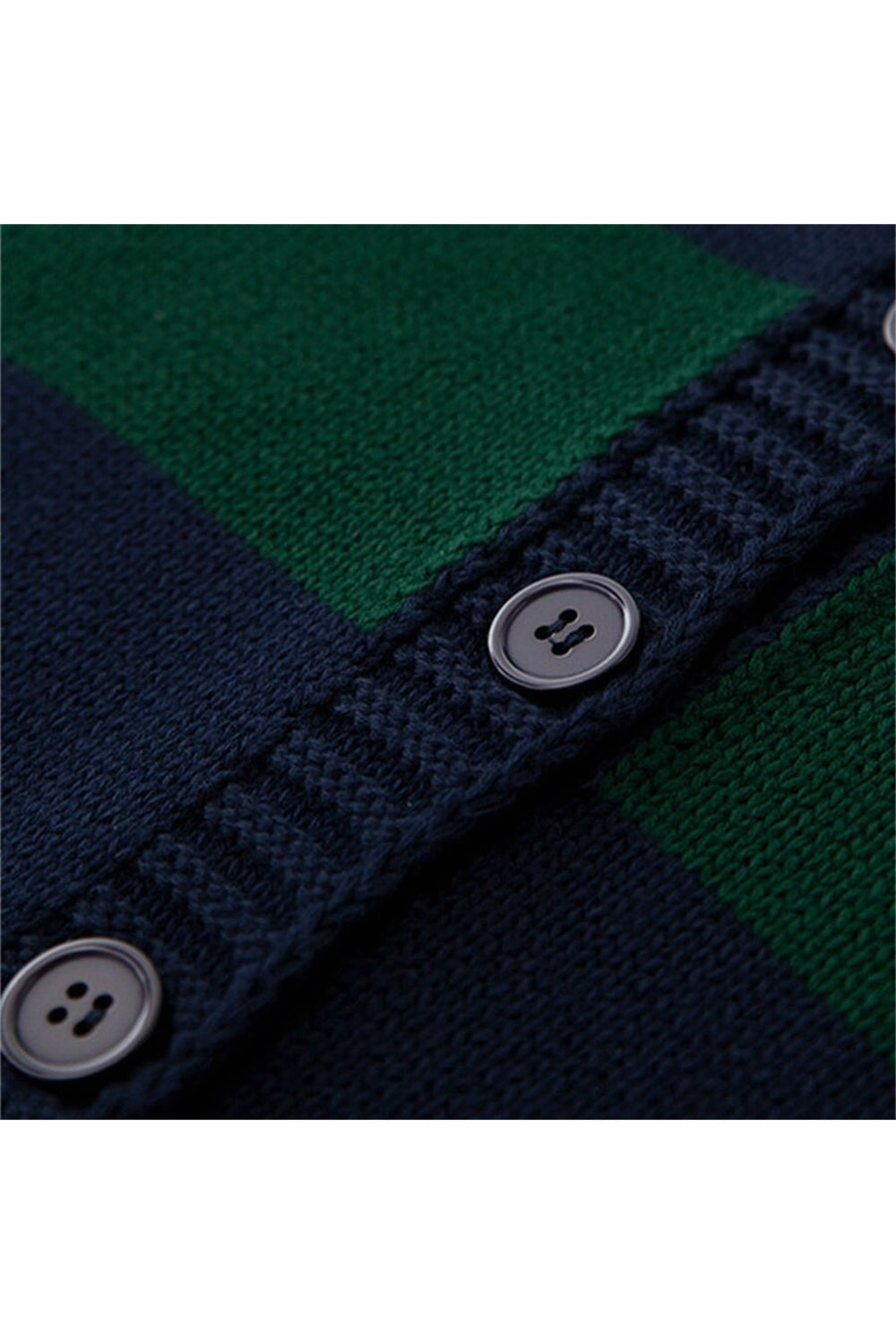 Goblincore V Neck Stripe Knitted Fall Cardigan cottagecoreclothes