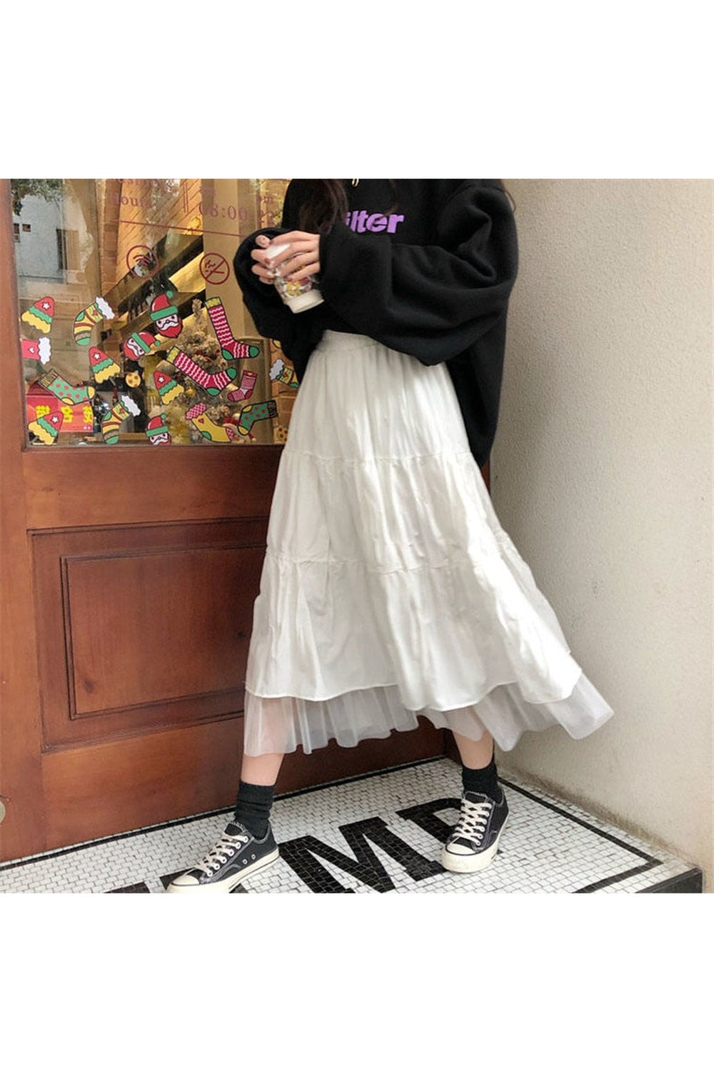 Long Tulle Vintage Skirt cottagecoreclothes