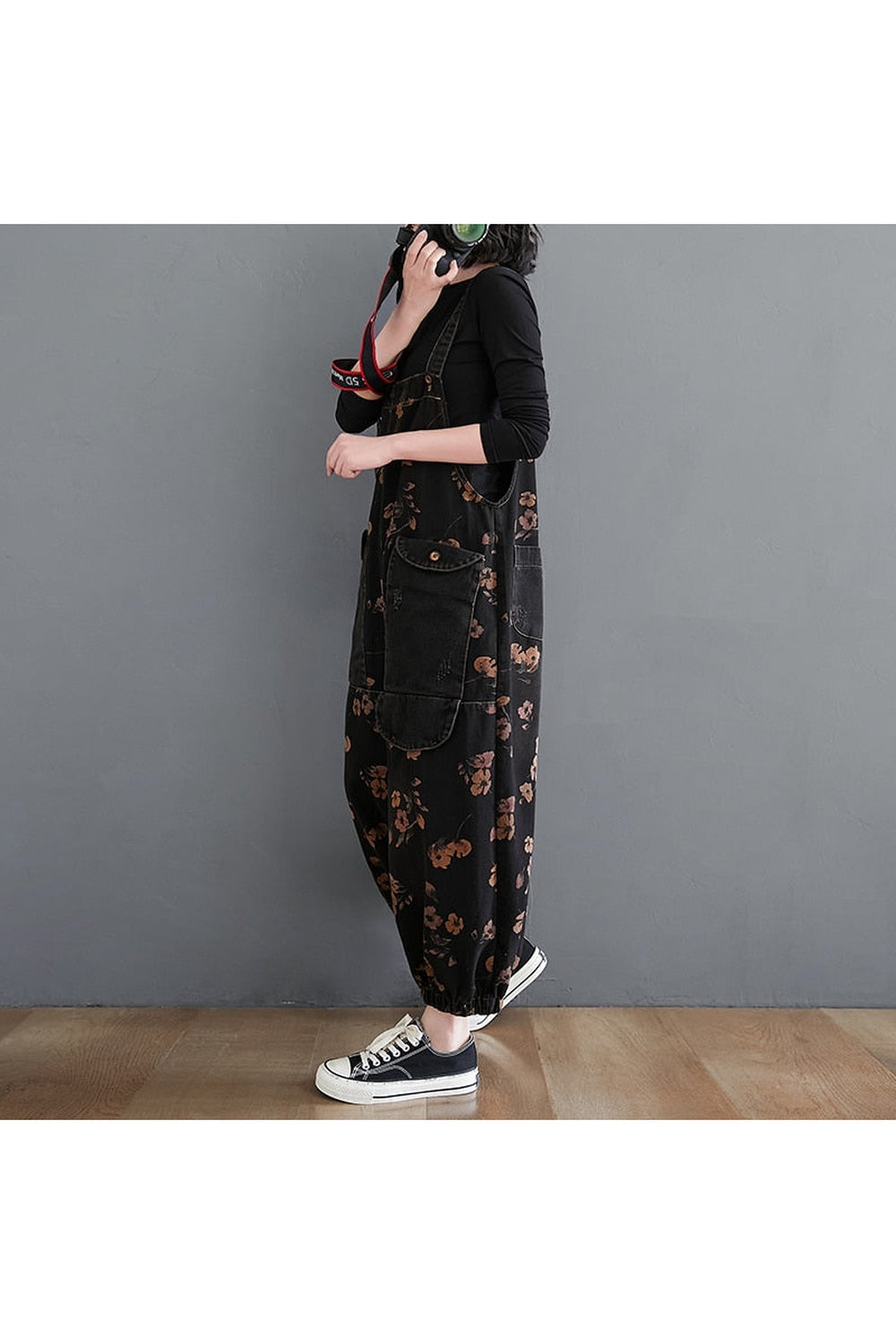 Dark Cottagecore Oversize Overalls cottagecoreclothes