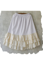 Mori Girl Solid White UnderSkirt cottagecoreclothes