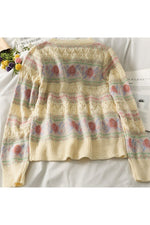 Retro Vitage Knit Fall Sweater cottagecoreclothes