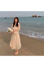 V-neck Elegant Sweet Dress cottagecoreclothes