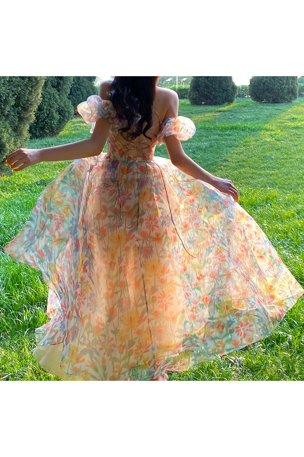 Vintage Aesthetic Midi Dress cottagecoreclothes