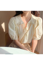 Vintage Aesthetic Elegant Blouse cottagecoreclothes