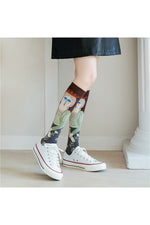 Abstract Art Illustration Socks cottagecoreclothes