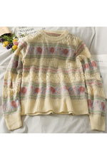 Retro Vitage Knit Fall Sweater cottagecoreclothes