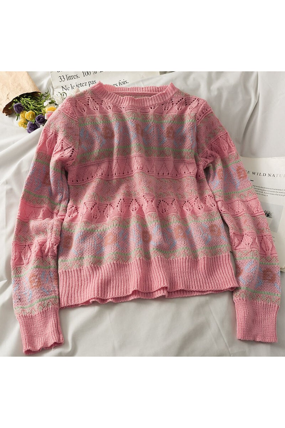 Retro Vitage Knit Fall Sweater cottagecoreclothes