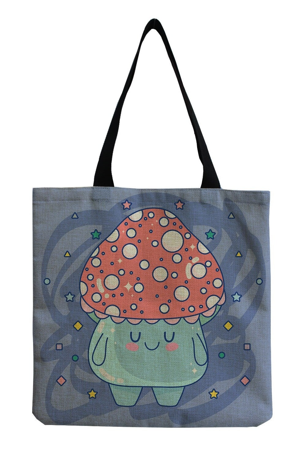 Mushroom Print Shopping Bag cottagecoreclothes