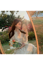 V-neck Elegant Sweet Dress cottagecoreclothes