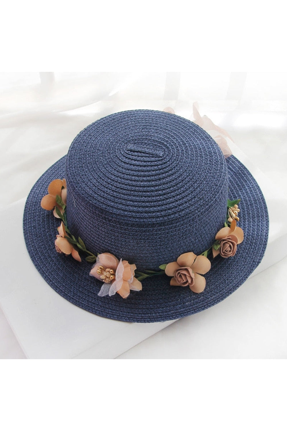 Flowers Ribbon Straw Hat cottagecoreclothes