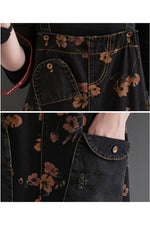 Dark Cottagecore Oversize Overalls cottagecoreclothes