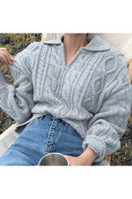 Retro Knitted Fall Sweater cottagecoreclothes