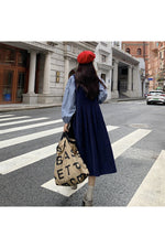 Mori Girl Corduroy Sleeveless Dress cottagecoreclothes