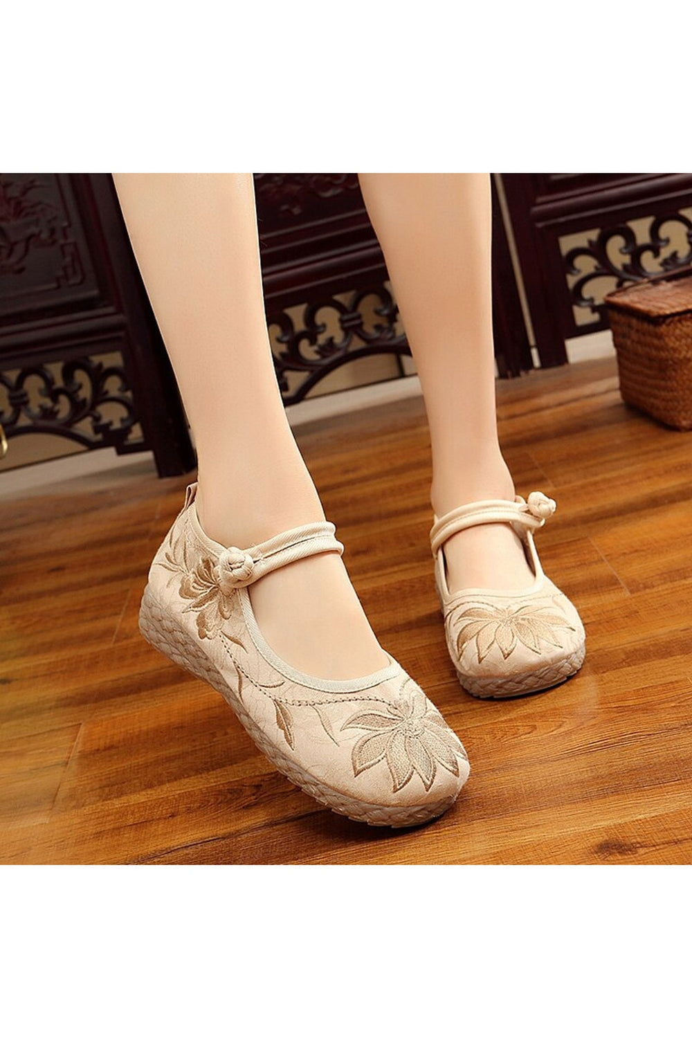 Soft Cotton Flat Shoes cottagecoreclothes