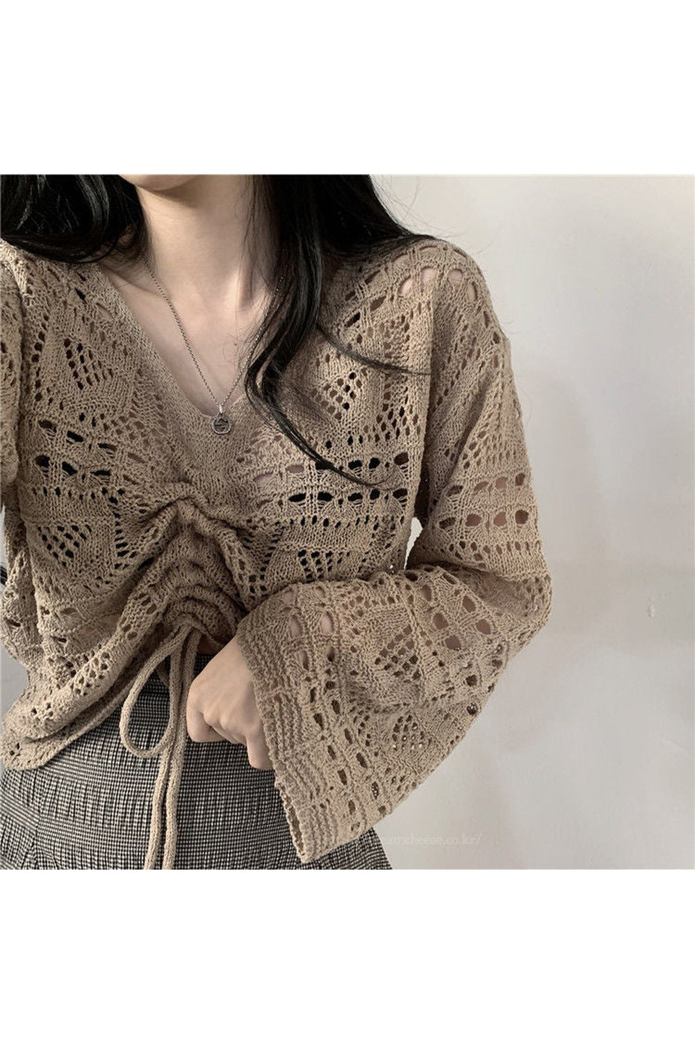 Goblincore Hollow Out Fall Sweater cottagecoreclothes