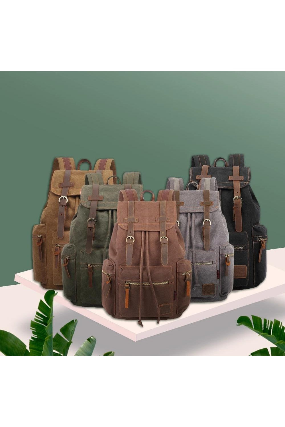 Goblincore Retro Canvas Backpack cottagecoreclothes