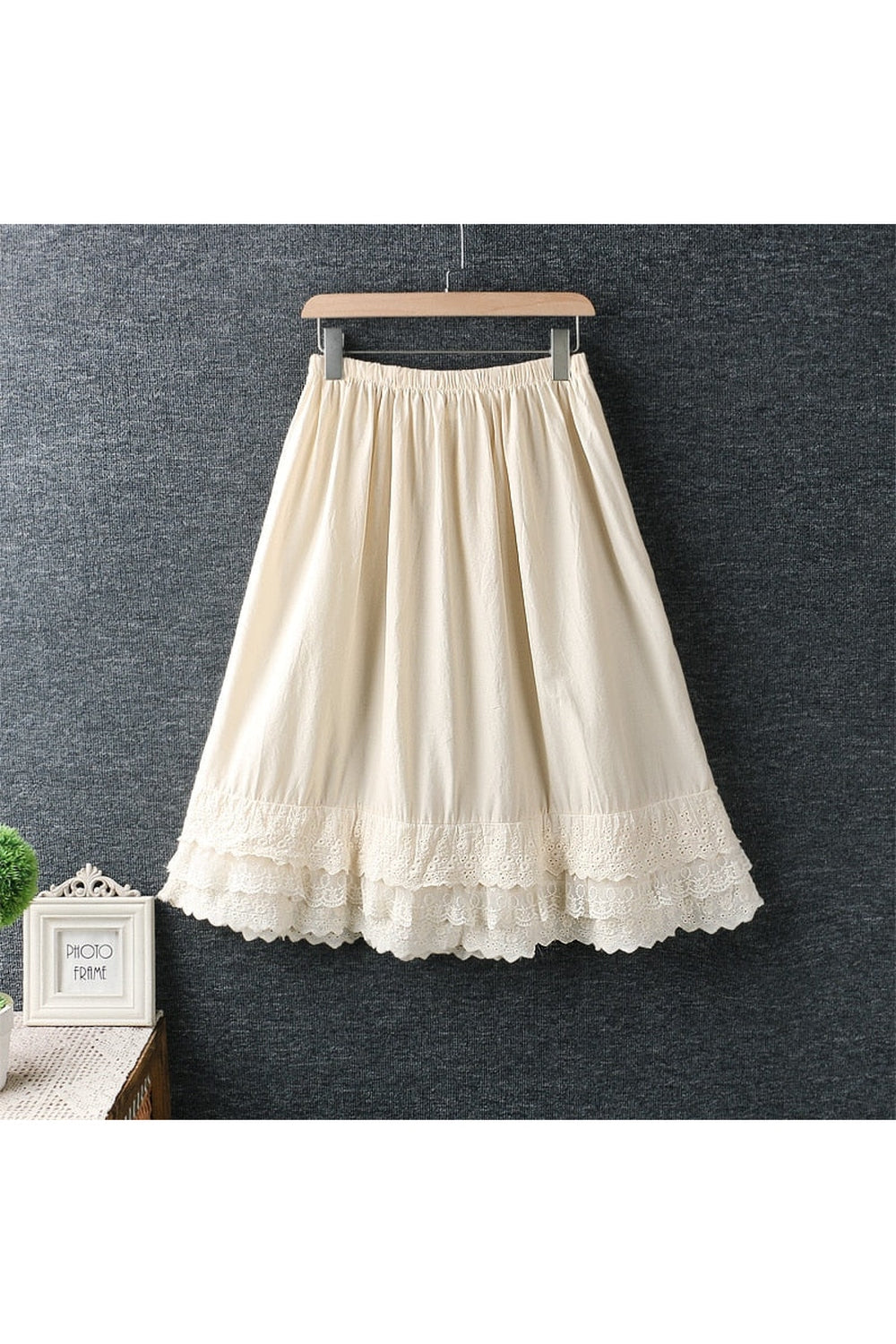 Dark Cottagecore Style Lace Skirt cottagecoreclothes