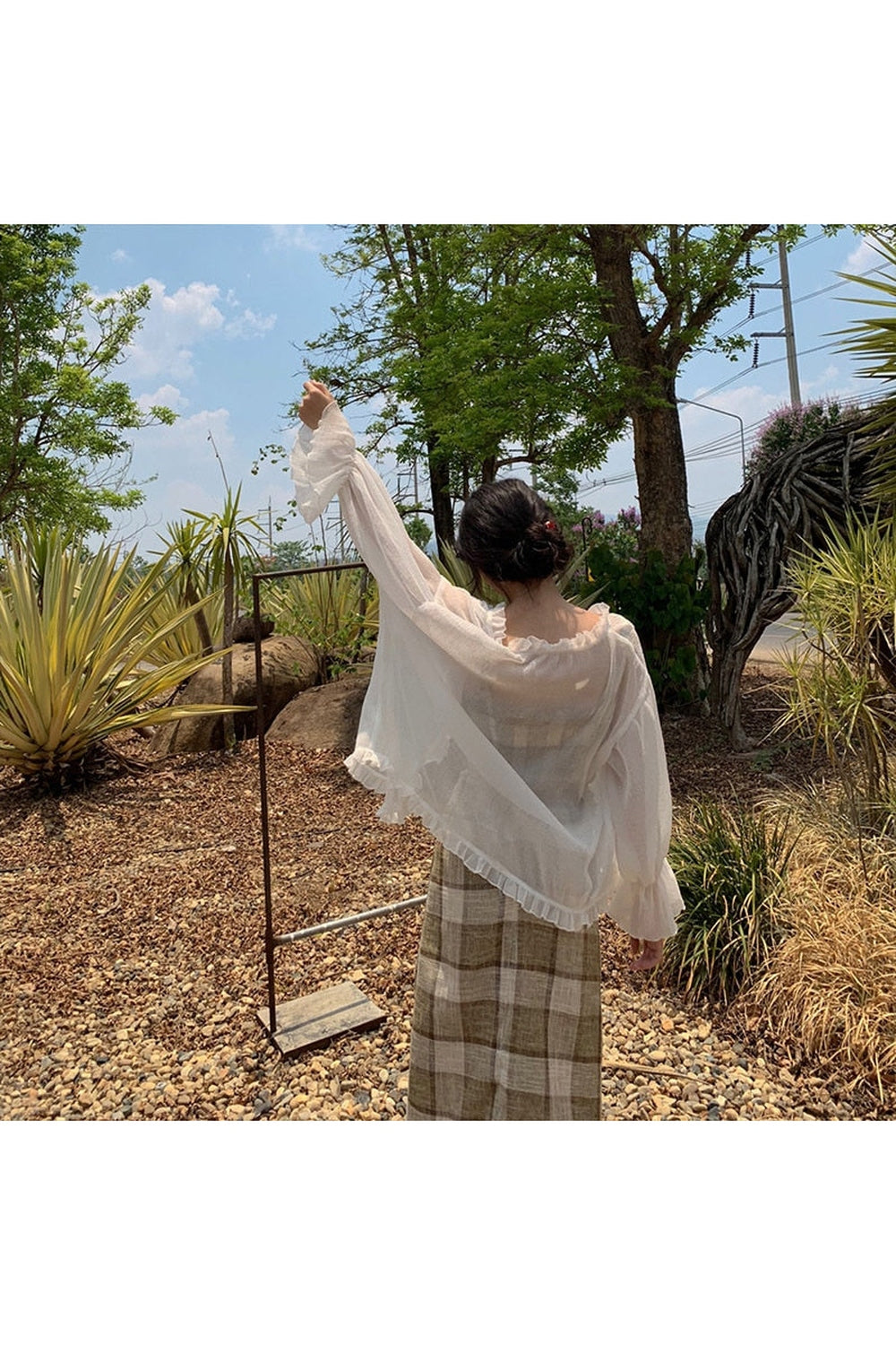 Cottagecore Ruffled Loose Blouse cottagecoreclothes