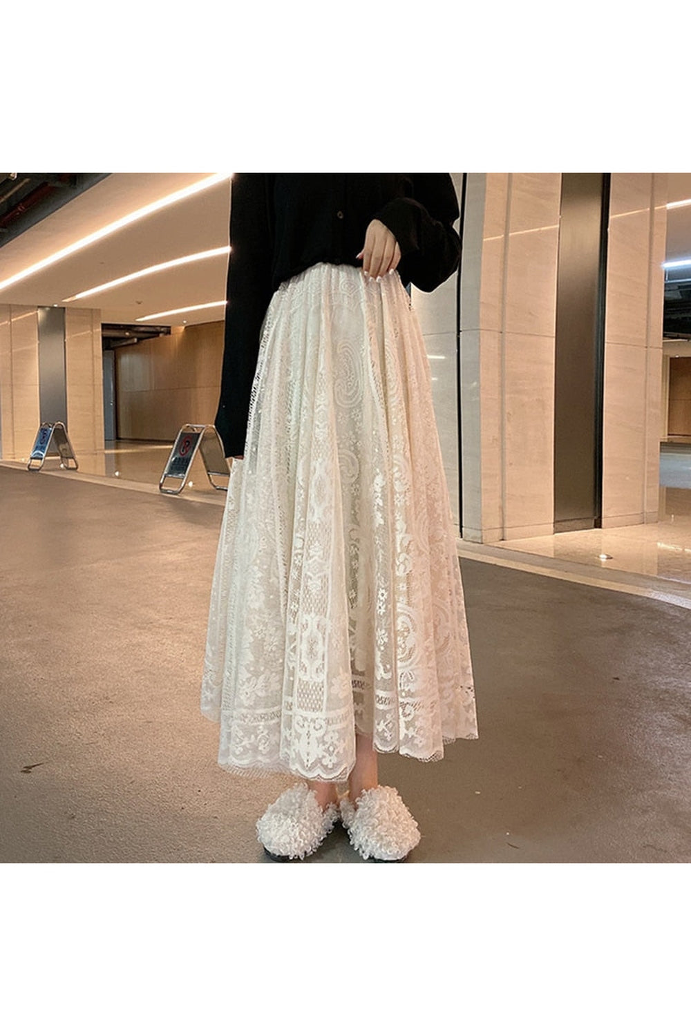 Long cottage-style skirt cottagecoreclothes