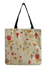 Mushroom Print Shopping Bag cottagecoreclothes