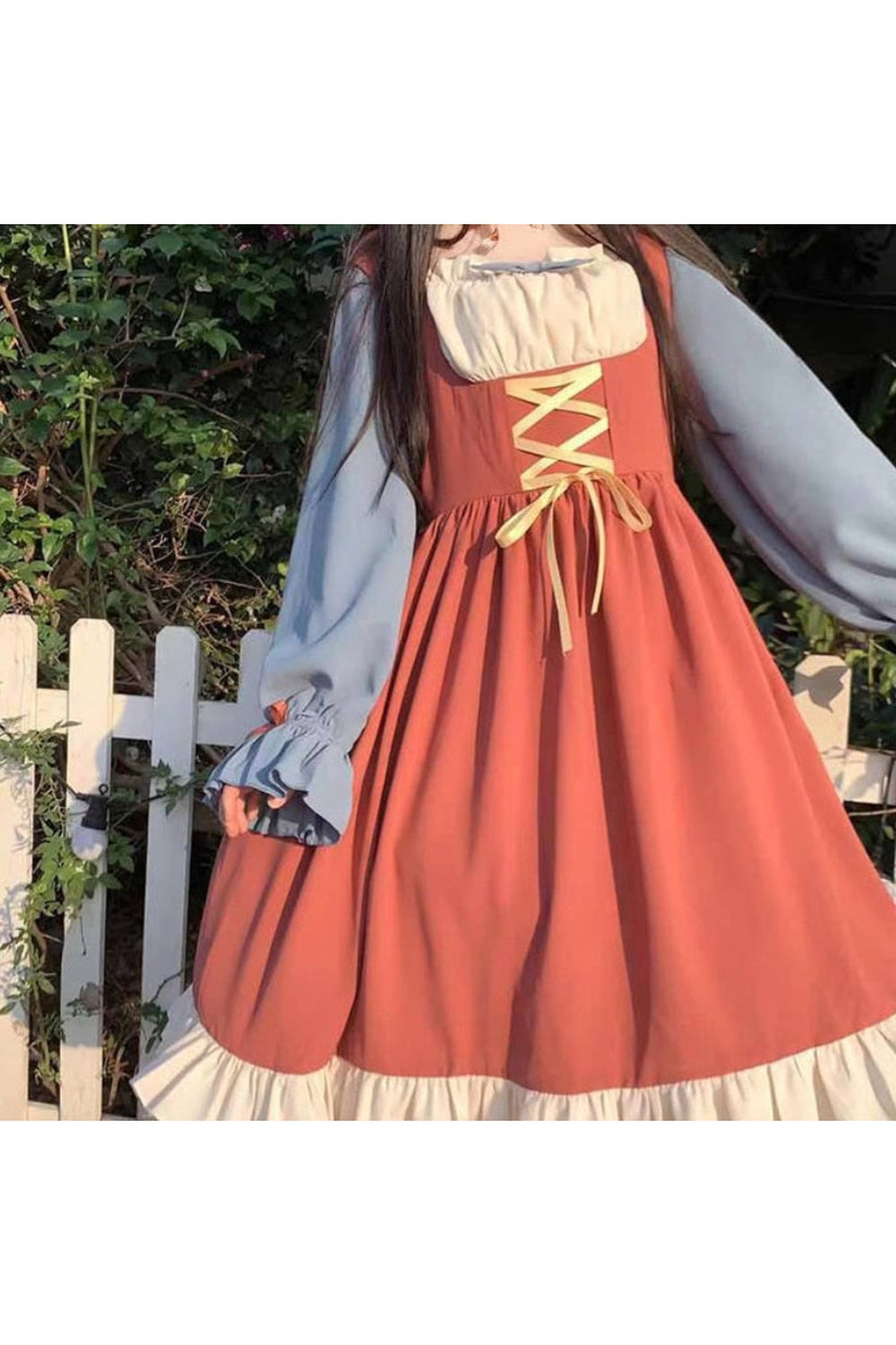 Mori Girl Long Sleeve Dress cottagecoreclothes