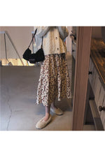 Corduroy High Waist Long Skirt cottagecoreclothes