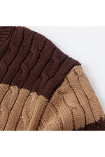 Retro Aesthetic Stripe Loose Fall Sweater cottagecoreclothes