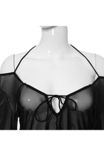 Fairy Grunge Sheer Long Sleeve T-shirt cottagecoreclothes