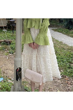 Fairycore High Waist Long Skirt cottagecoreclothes