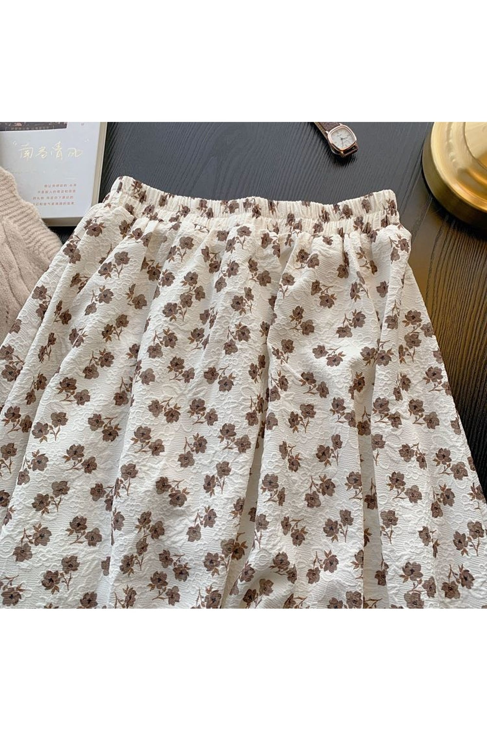 Cottagecore Vintage High Waist Skirt cottagecoreclothes