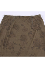 Fairycore Grunge Floral Print Maxi Skirts cottagecoreclothes