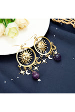 Crystal Teardrop Dangle Earrings cottagecoreclothes