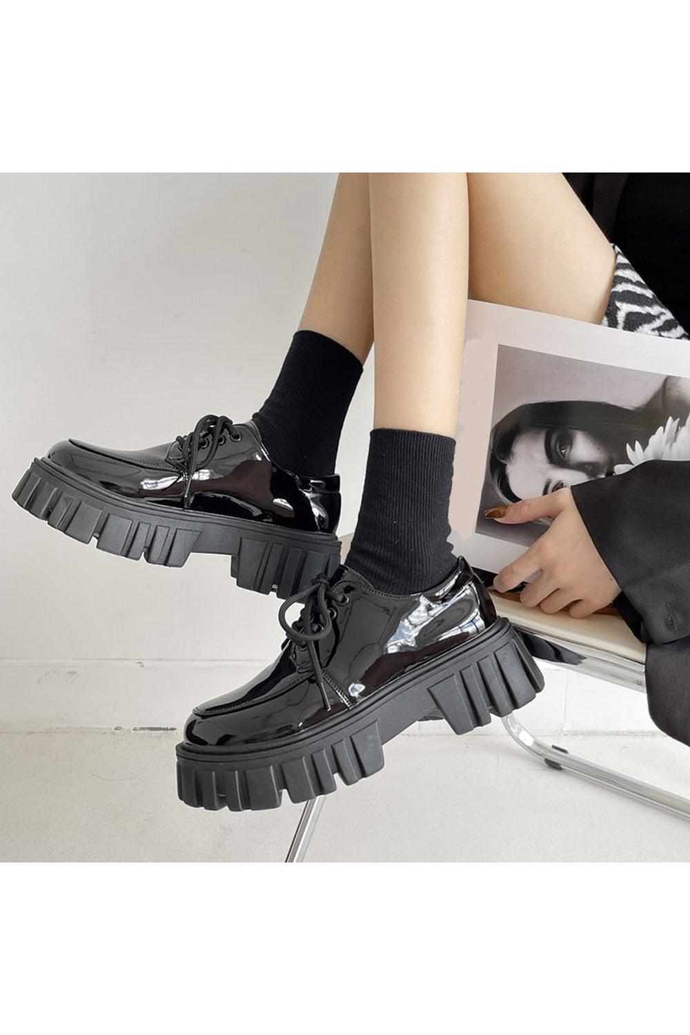 Dark Cottagecore Platform Shoes cottagecoreclothes