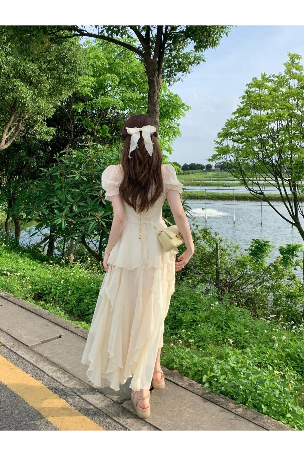 Chiffon Fairycore Dress cottagecoreclothes