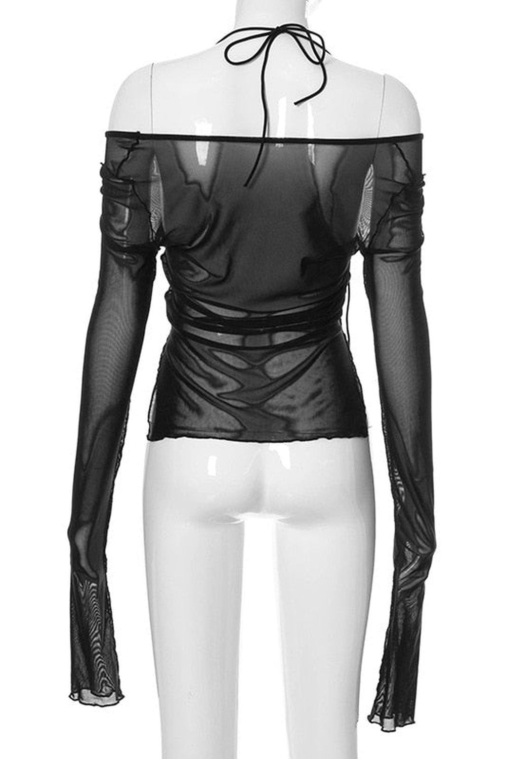 Fairy Grunge Sheer Long Sleeve T-shirt cottagecoreclothes