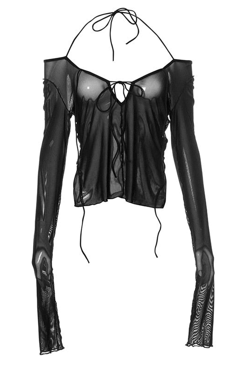 Fairy Grunge Sheer Long Sleeve T-shirt cottagecoreclothes