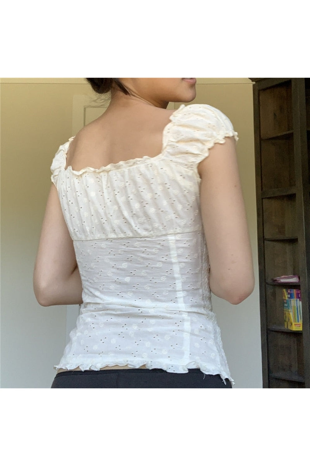 Fairycore White Corset Top cottagecoreclothes