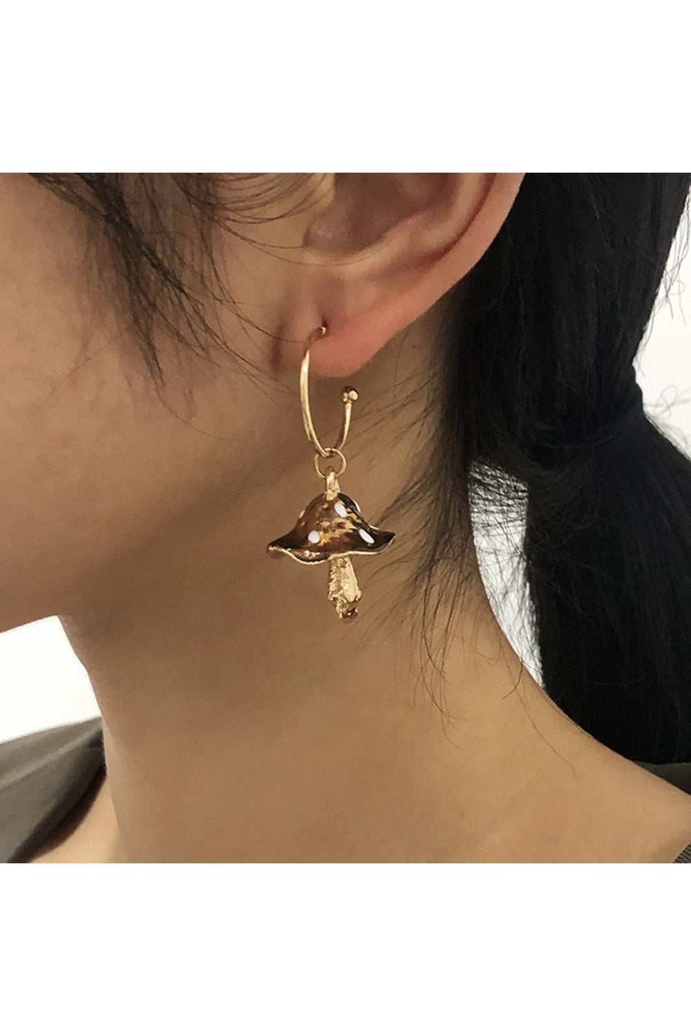 Goblincore Mushroom Earrings cottagecoreclothes