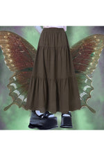 Goblincore Aesthetic Pleated Skirt cottagecoreclothes