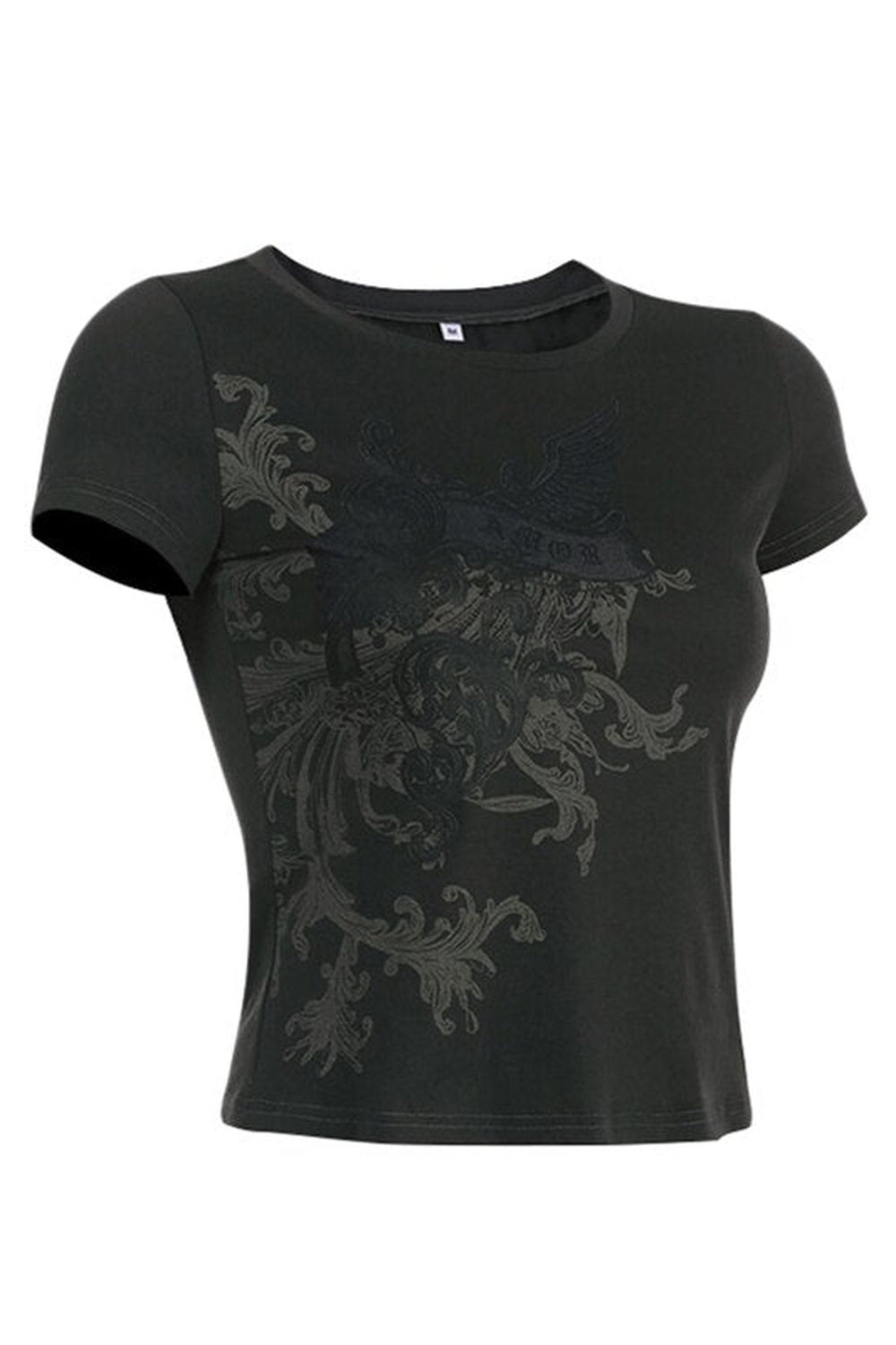 Fairy Grunge Floral Print T-shirt cottagecoreclothes